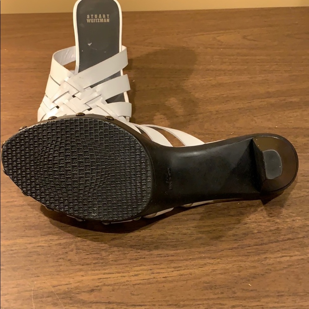Stuart Weizmann White High Heeled Sandals Size 8.5 - image 3